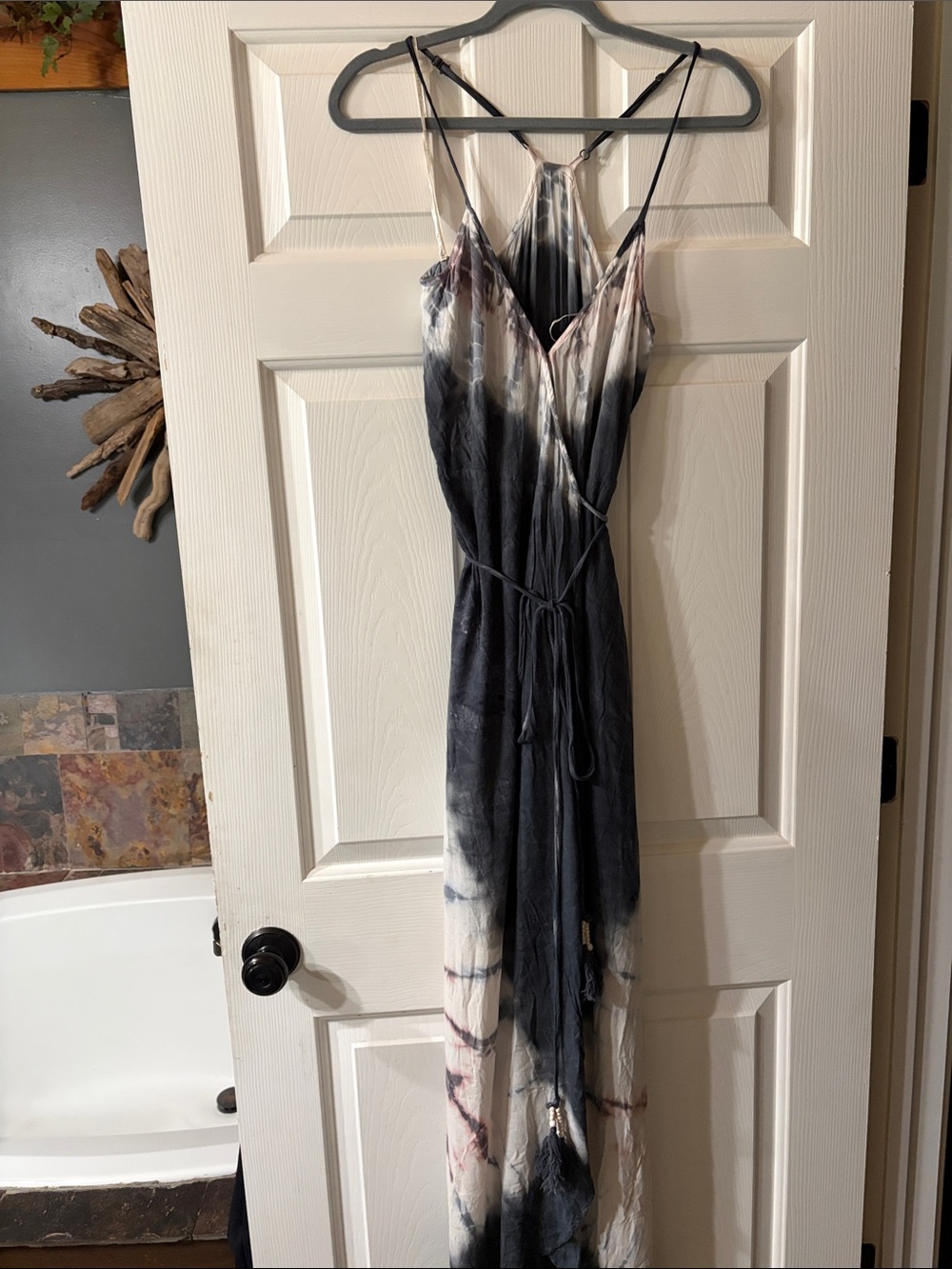 Young Fabulous & Broke Black, Cream and Gray Ombre Maxi Dress